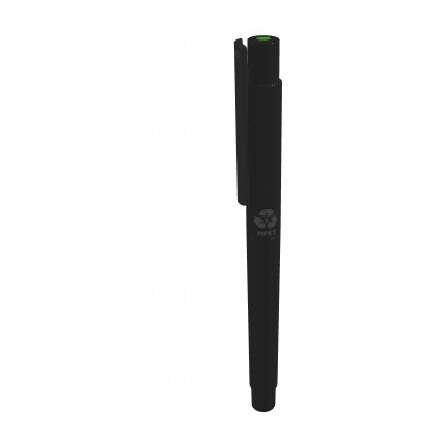 Ручка капиллярная "Recycled Pet Pen Pro FL" черный, стержень зеленый