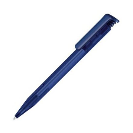 Ручка шариковая автоматическая "Super Hit Frosted" темно-синий