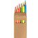 Цветные карандаши мини "Neon" 6 штук, бежевый