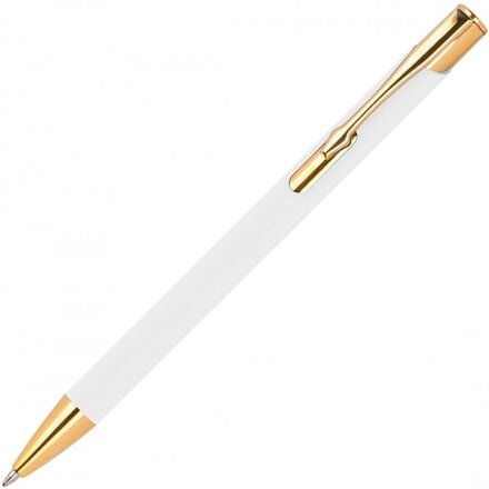 Ручка шариковая автоматическая "Glendale" белый/золотистый