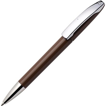 Ручка шариковая автоматическая "View C CR" коричневый/серебристый
