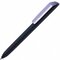 Ручка шариковая автоматическая "Flow Pure GOM K" софт-тач, черный/светло-фиолетовый