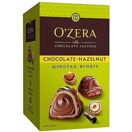 Конфеты шоколадные "O`Zera Chocolate Hazelnut" 150 г, с ореховой начинкой