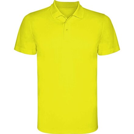 Рубашка-поло мужская "Monzha" 150, L, неоновый желтый