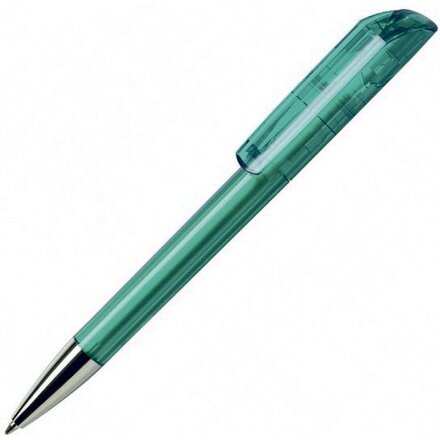 Ручка шариковая автоматическая "Flow 30 CR" бирюзовый/серебристый