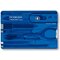 Карточка с инструментами "SwissCard Classic" прозрачный синий