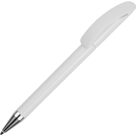 Ручка шариковая "Prodir DS3 TPC" белый/серебристый