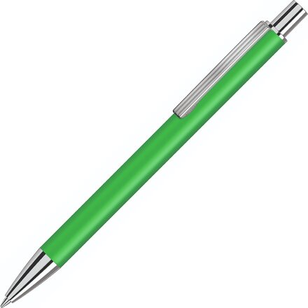 Ручка шариковая автоматическая "Groove" темно-зеленый/серебристый