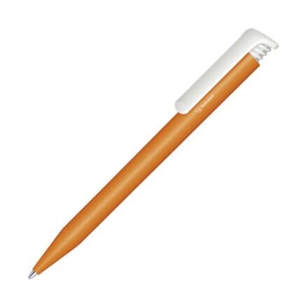 Ручка шариковая автоматическая "Super Hit Bio" оранжевый/белый