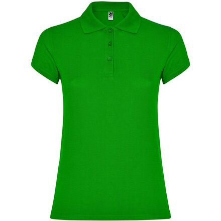 Рубашка-поло женская "Star" 200, M, травянисто-зеленый