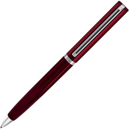 Ручка шариковая автоматическая "Bullet" красный/серебристый