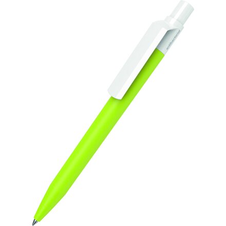 Ручка шариковая автоматическая "Dot MATT CB AB Antibacteria" лимонный/белый