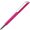 Ручка шариковая автоматическая "Flow T-GOM CB CR" софт-тач, розовый/белый/серебристый