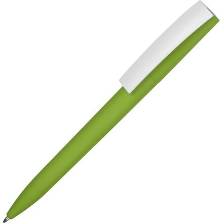 Ручка шариковая автоматическая "Zorro" зеленое яблоко/белый