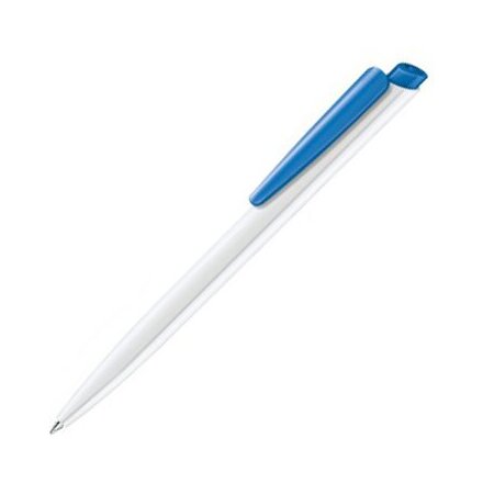Ручка шариковая автоматическая "Dart Polished Basic" белый/синий