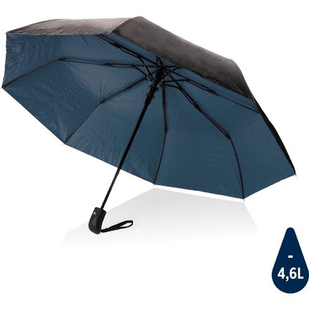 Зонт складной "Impact" синий/серебристый