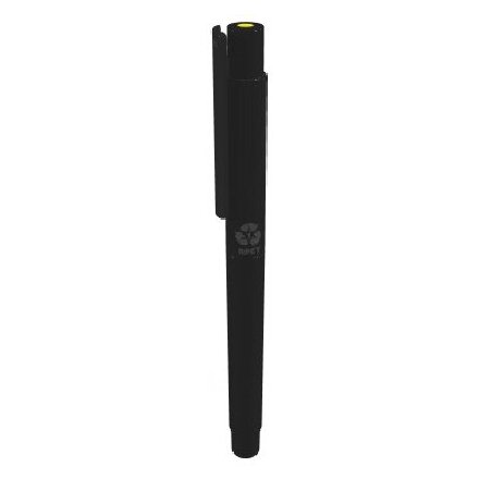 Ручка капиллярная "Recycled Pet Pen Pro FL" черный, стержень желтый