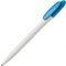 Ручка шариковая автоматическая "Bay MATT BC" белый/голубой