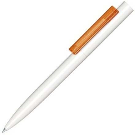 Ручка шариковая автоматическая "Headliner Polished Basic" белый/оранжевый