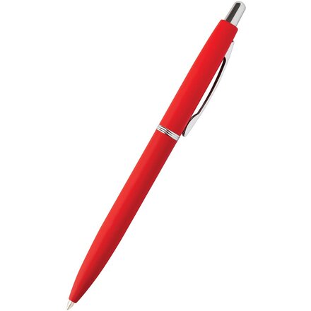 Ручка шариковая автоматическая "San Remo" красный/серебристый