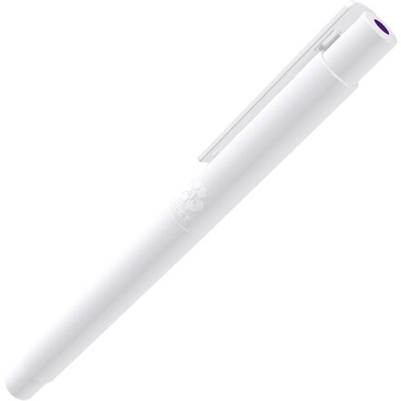 Ручка-роллер "Recycles Pet Pen PRO R" белый, стержень темно-фиолетовый