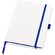 Блокнот "ColorNote White", твердая обложка A5, 80 листов, белый с синим
