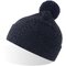 Шапка вязаная "Wind-S" с помпоном, т.-синий