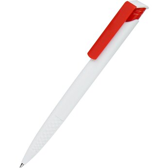 Ручка шариковая автоматическая "Accent", белый/красный
