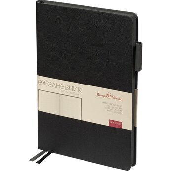 Ежедневник недатированный «Boston» А5,  черный