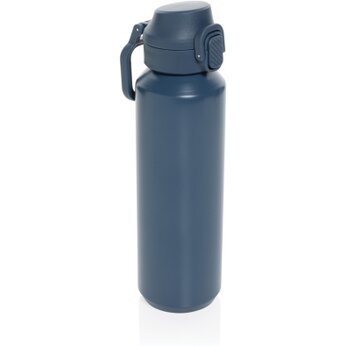 Бутылка для воды "Via" с карабином, темно-синий