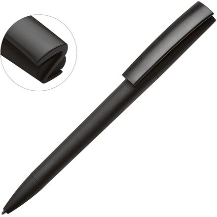 Ручка пластиковая soft-touch шариковая «Zorro», черный