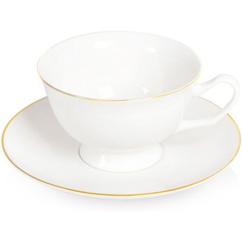 Чайная пара с золотой каймой, 200мл