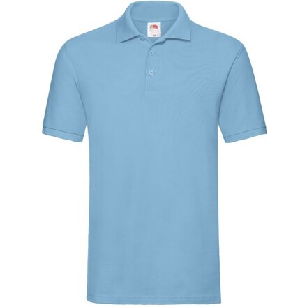 Рубашка-поло мужская "Premium Polo" 180, M, голубой