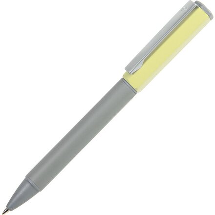 Ручка шариковая автоматическая "Sweety" серый/желтый