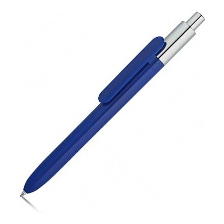 Ручка шариковая автоматическая "Kiwu Chrome" синий/серебристый