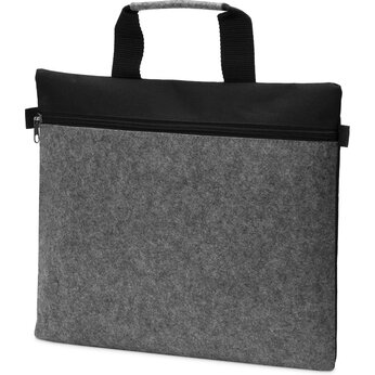 Сумка для документов "Felty", серый/черный