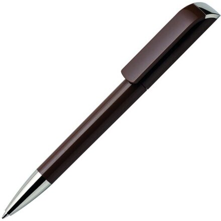 Ручка шариковая автоматическая "Tag C CR" коричневый/серебристый