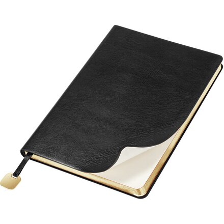 Ежедневник недатированный "Flexy Buffalo", черный, срез золотистый