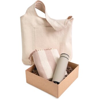 Набор подарочный: сумка дляпокупок Revest, термос "Confident",  плед "Reglet"