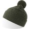 Шапка вязаная "Wind-S" с помпоном, оливковый