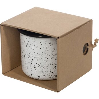 Кружка в коробке "Retro" белый/черный