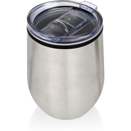 Кружка термическая "Pot" серебристый/прозрачный