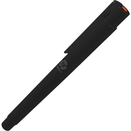 Ручка-роллер "Recycles Pet Pen PRO R" черный, стержень оранжевый