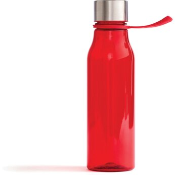 Бутылка для воды "Lean" с кольцом, красный/серебристый