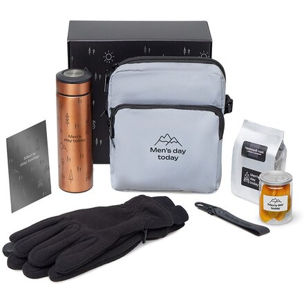 Подарочный набор «Re:m. Step»  с термосом, перчатками и сумкой