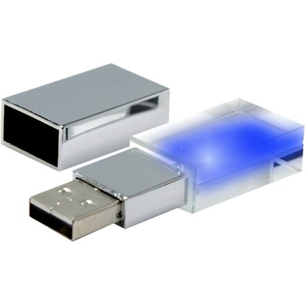 Карта памяти USB Flash 2.0 16 Gb "Moon" синий