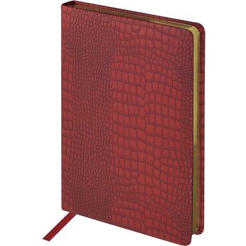 Ежедневник недатированный А5 "Amazonia", бордовый с золотым обрезом