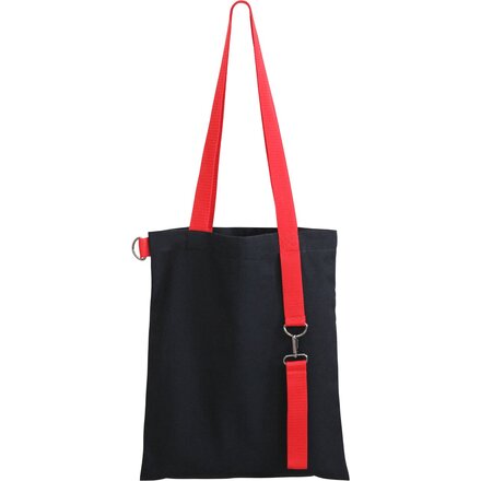 Сумка для покупок  "Superbag black" с ремувкой "4sb", черный/красный 199 C