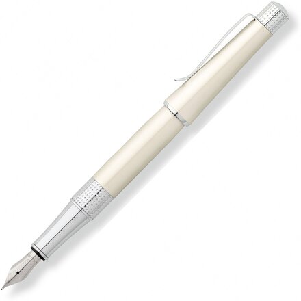 Ручка перьевая "Beverly" белый/серебристый
