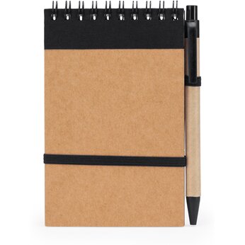 Блокнот А6  "Lien", натуральный/черный